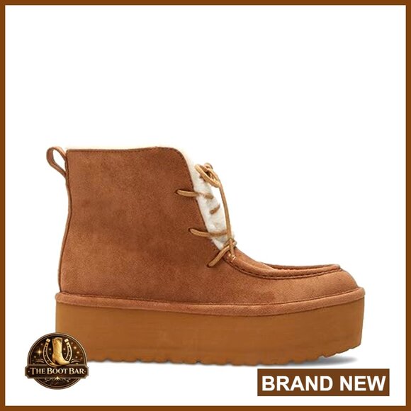 Lace-Up Ankle Boots with Faux Fur Lining, Women's Size - Picture 6 of 6